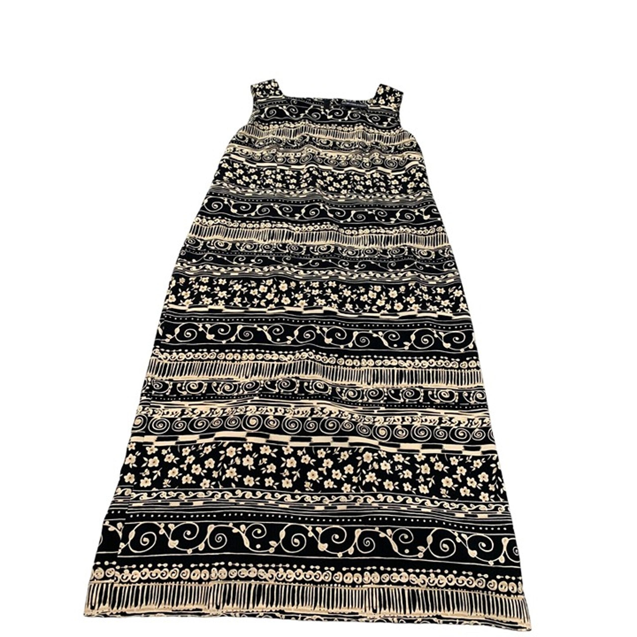 Sag Harbor Dress Sheath Dress Women 10 Black Square Neck Sleeveless Floral Print