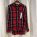 Woolrich Shirt Womens Large Long Sleeve Plaid Button Up Flannel Pocket Cotton