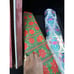 Vintage MCM 1950-60’s Christmas Gift Wrap Foil Wrapping Paper In Storage Case