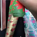 Vintage MCM 1950-60’s Christmas Gift Wrap Foil Wrapping Paper In Storage Case
