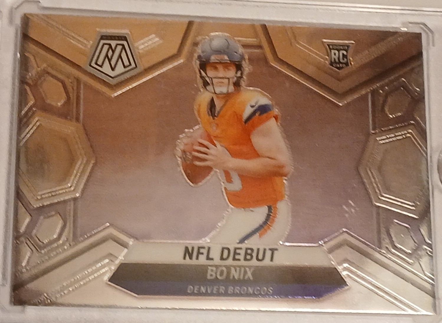 BO NIX TRUE ROOKIE SILVER PRIZM HOLO FOIL MOSAIC SP PANINI BRONCOS ROY MINT