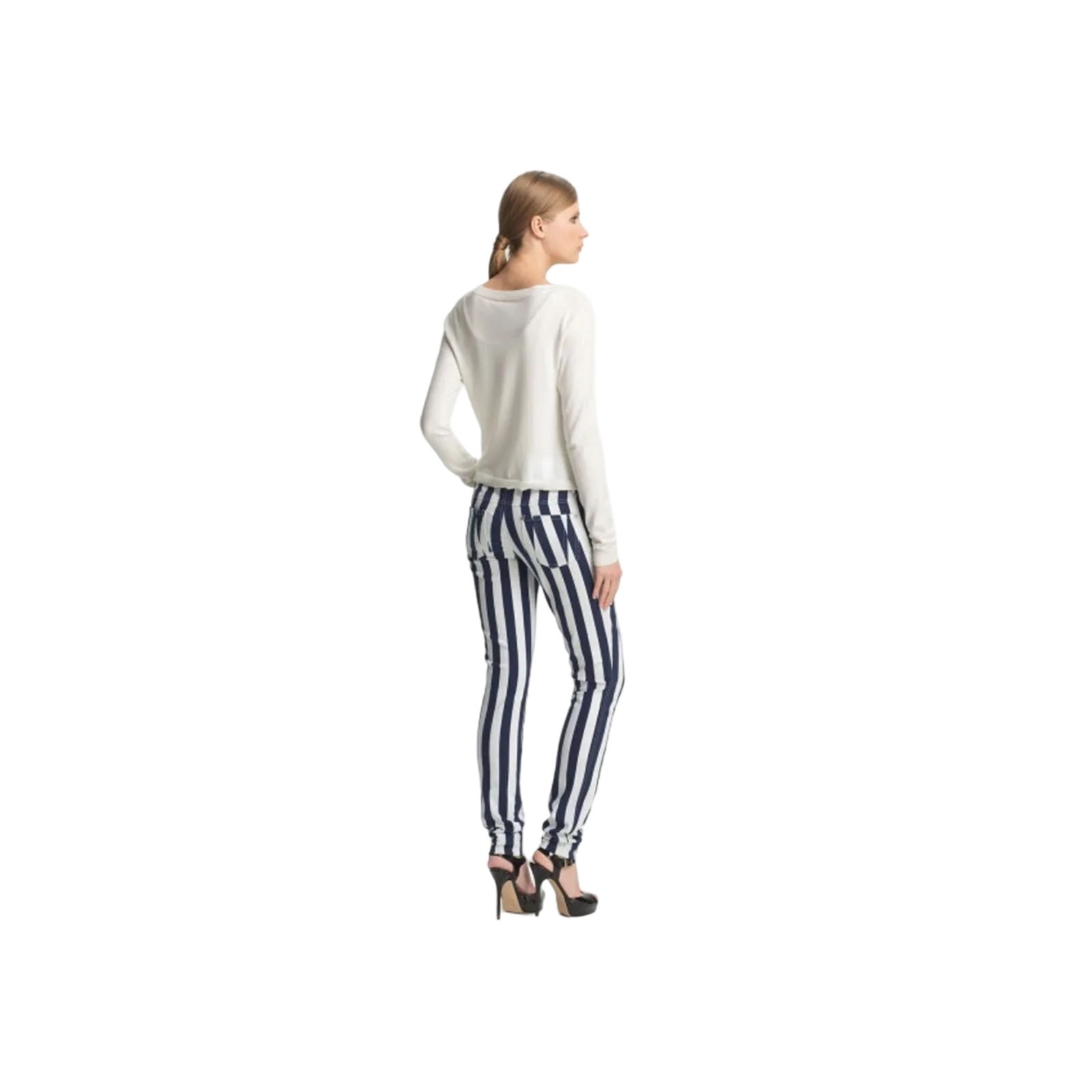 Alice + Olivia Nautical Strip Jeans size 4