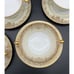 Noritake China Galavan Double Handle Cup And Saucer Set Of 5 Handpainted Japan
