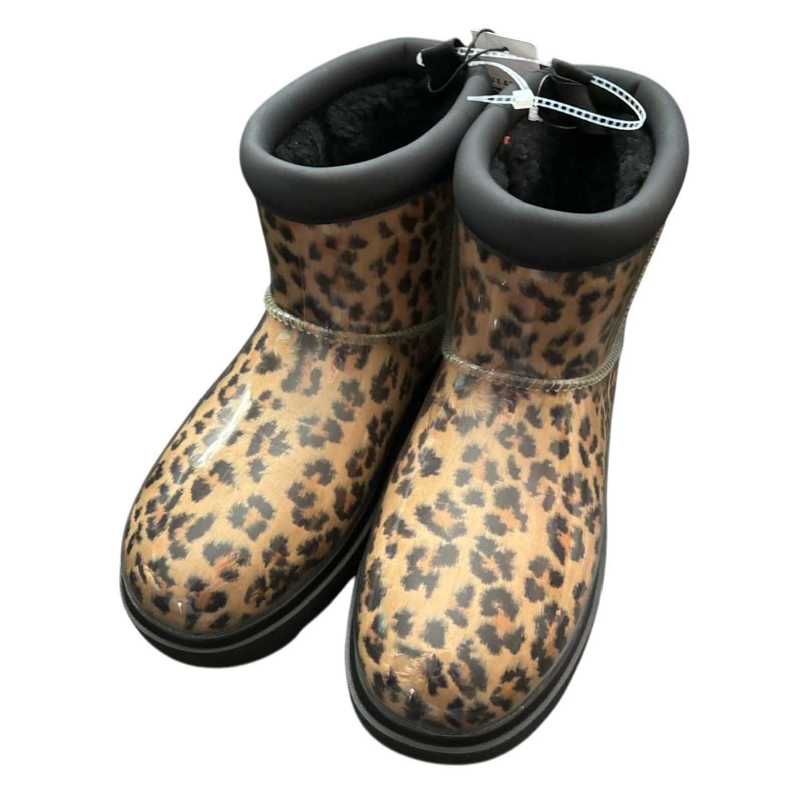 New Koolaburra By UGG Koola Clear Mini Waterproof Cheetah Boot, 8, Animal Print