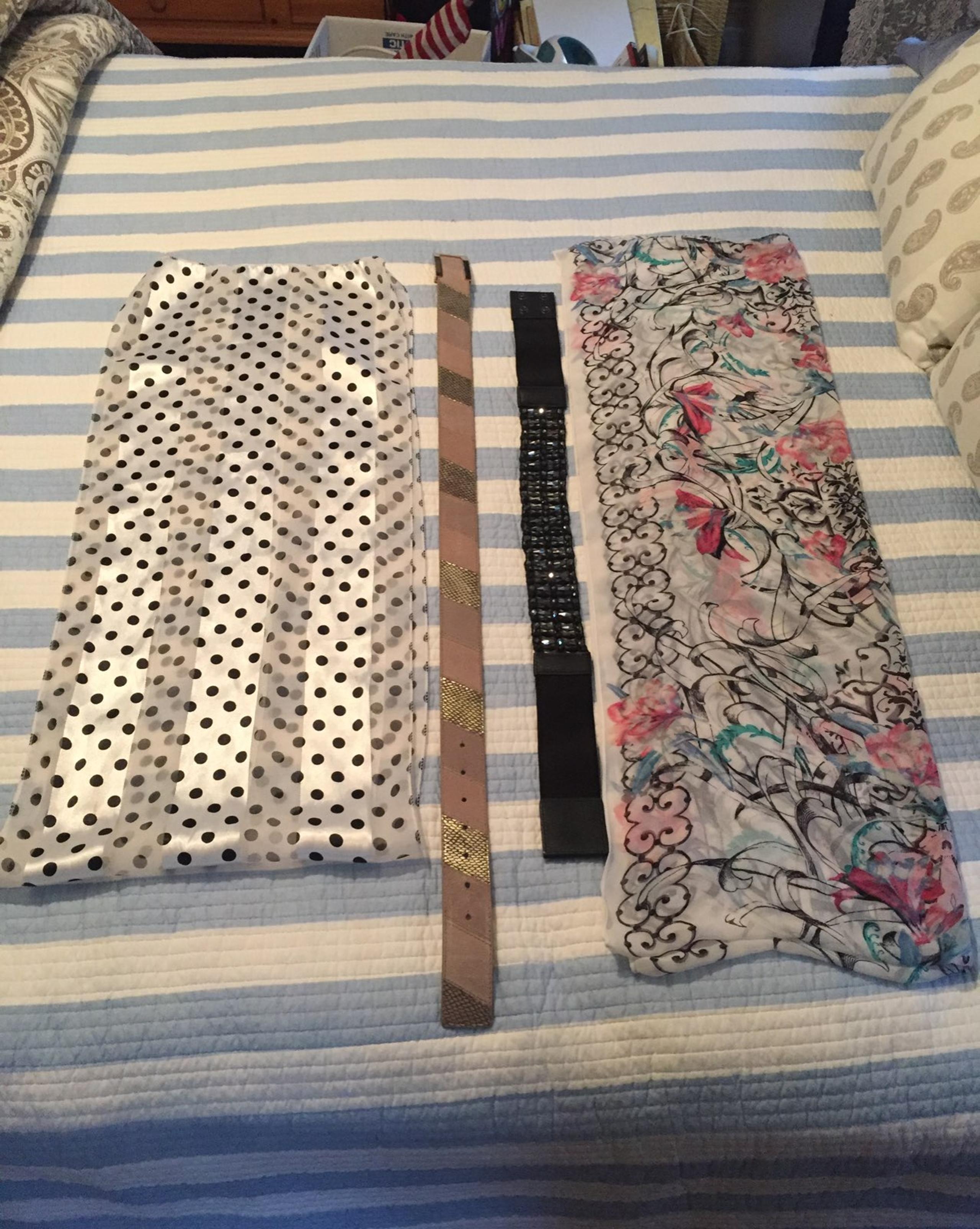 Assorted Scarves and Belts