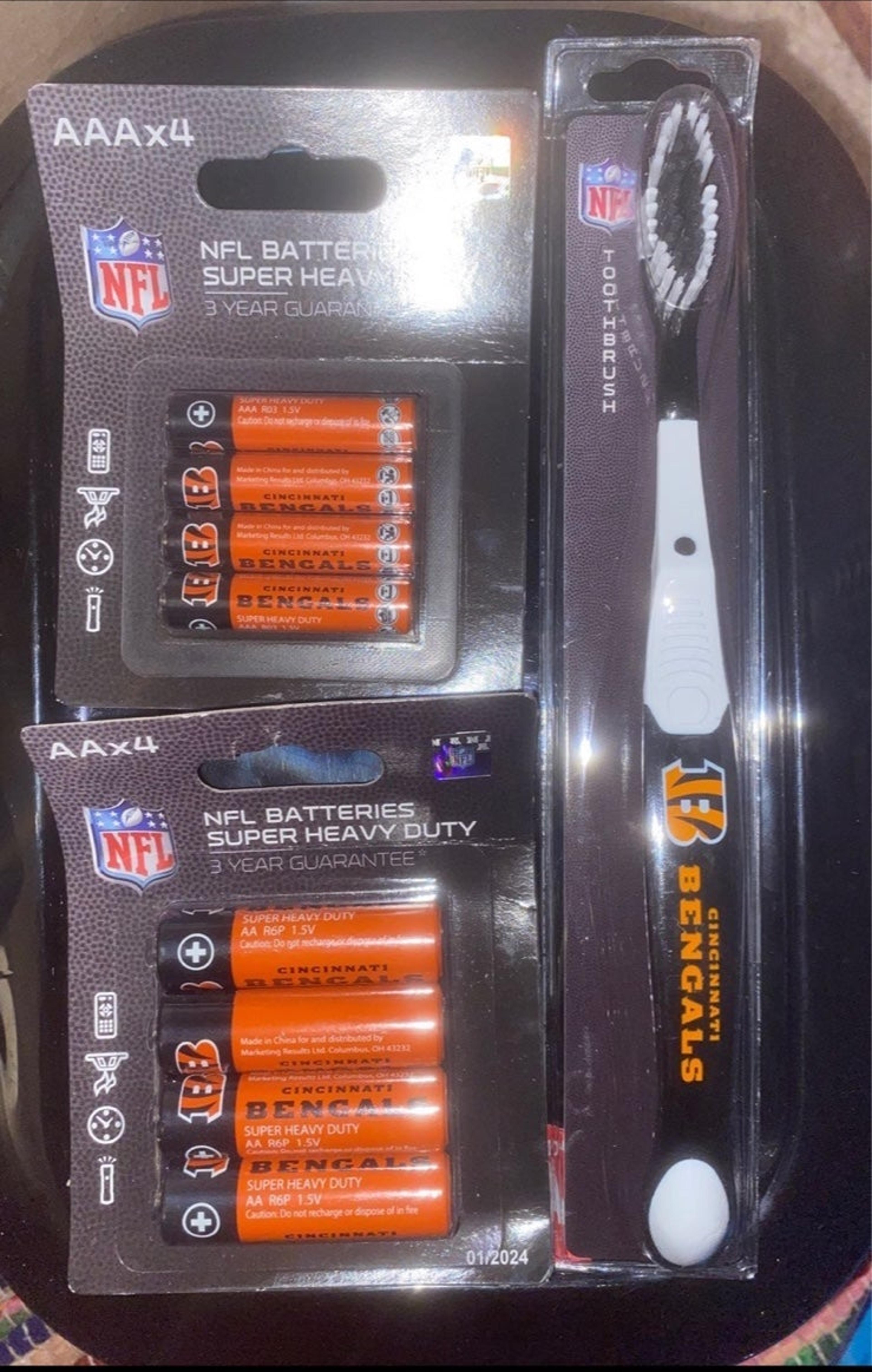 NFL Orange Batteries Mercari