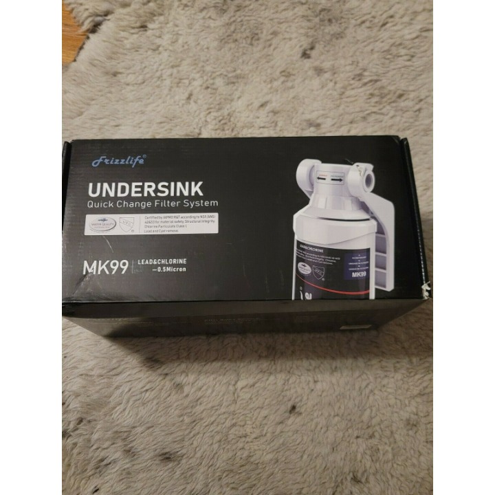 Frizzlife MK99 Under Sink Quick Change Water Filter New in Box Frizz Life MK 99