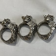 Vintage (3) Cat Napkin Holders