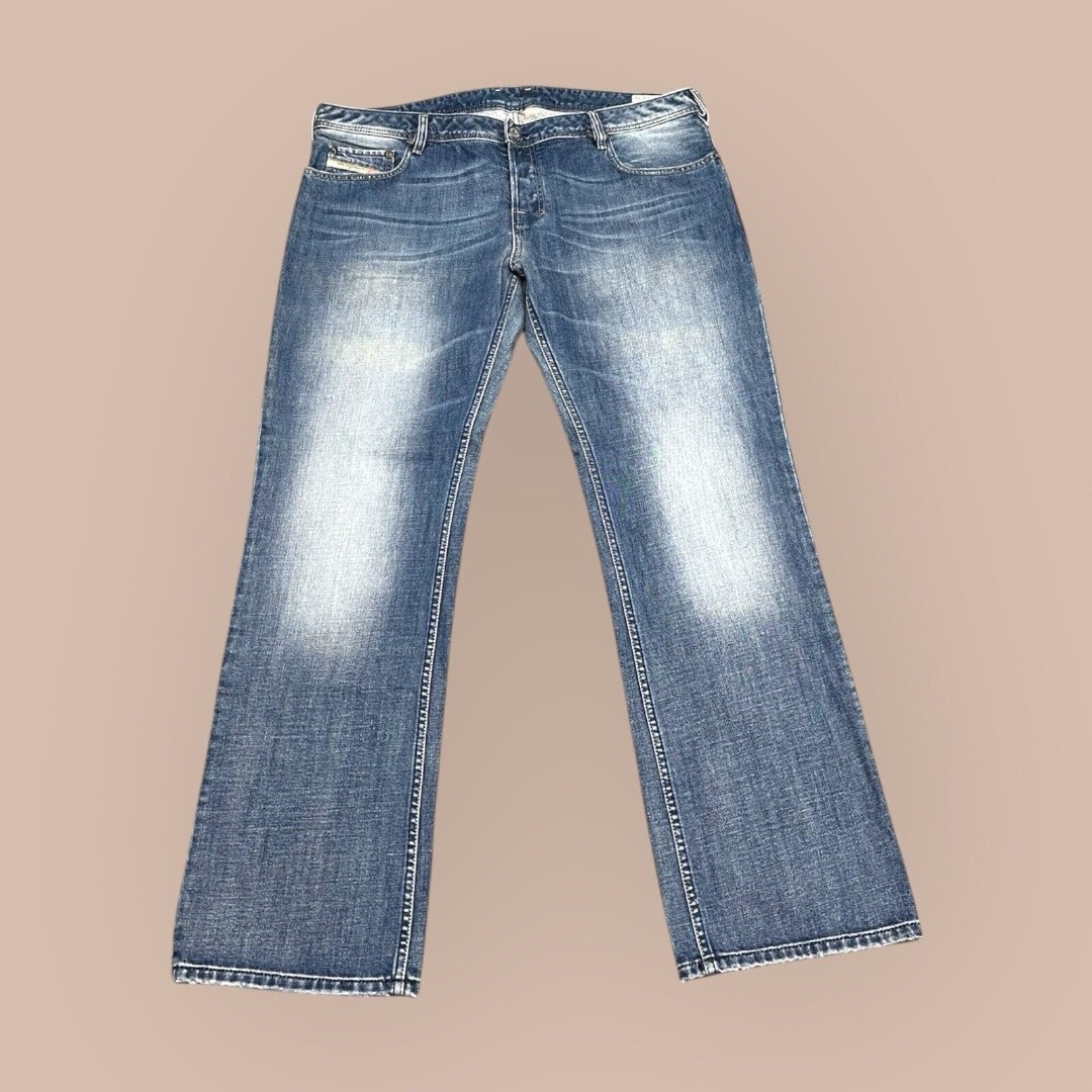 VTG Y2K Diesel Zatiny Men 40x32 Regular Bootcut Light Denim Washed Jeans