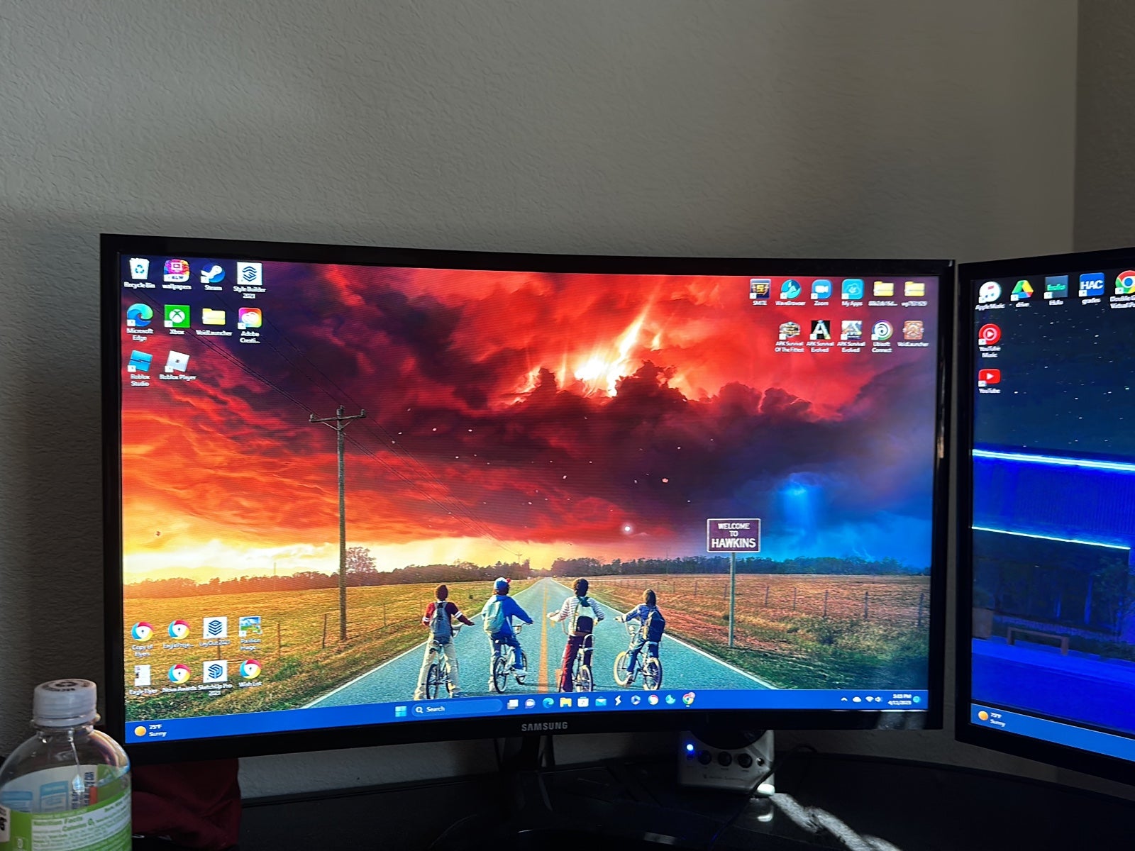 2 Samsung monitors