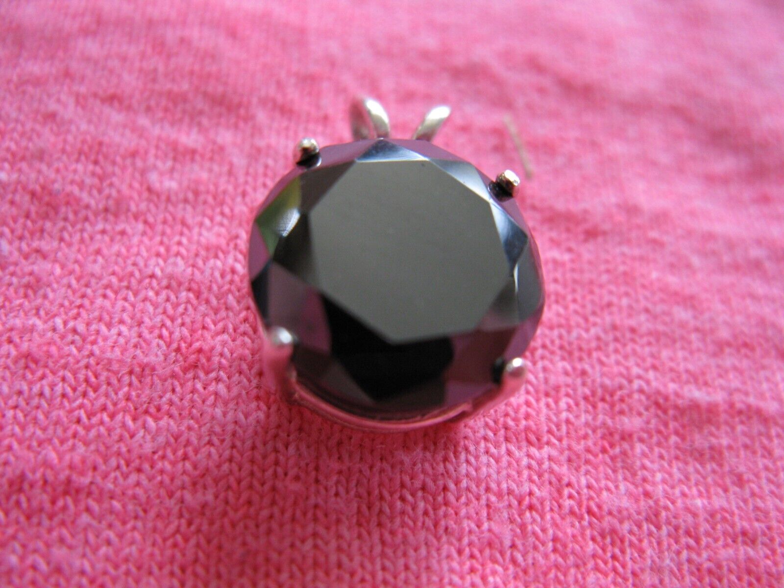 4.70ct NATURAL BLACK DIAMOND NECKLACE,FREE DIA TESTER,CERTIFI CATE, 100% REAL DI
