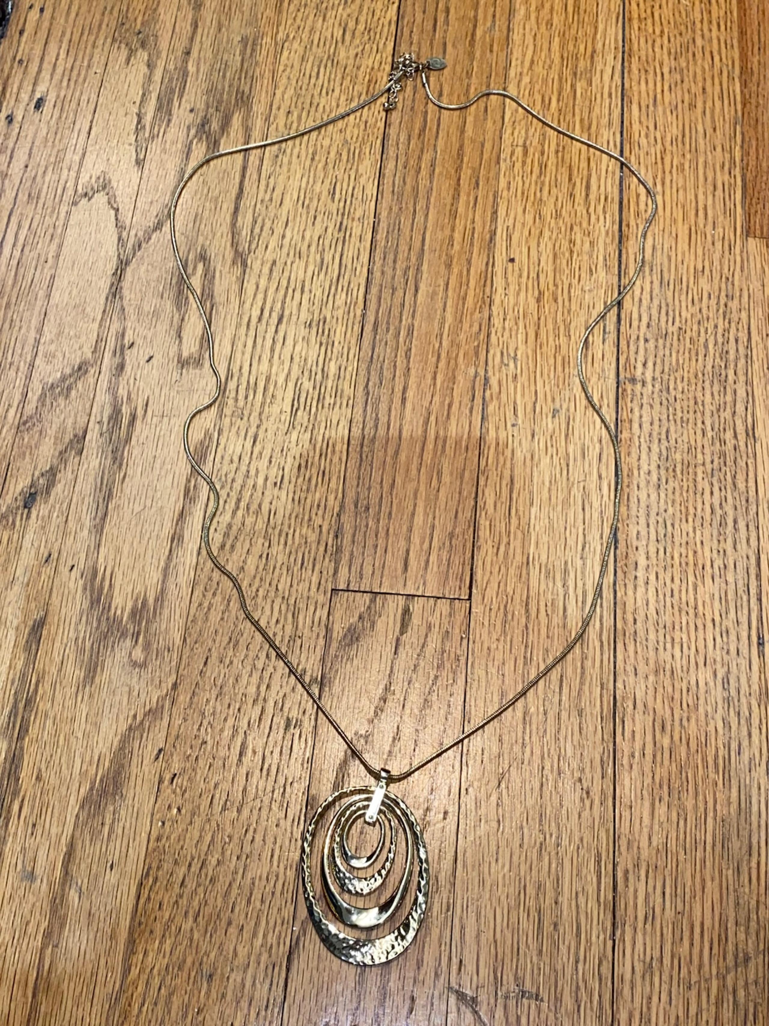 Gold Circular Pendant Necklace - Charming Charlie