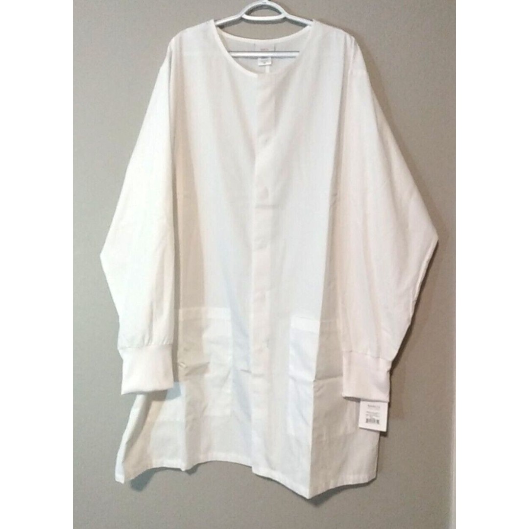 Barco Essentials White Dental Lab Coat Unisex 2 Pockets 39 2XL