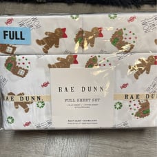 Rae Dunn gingerbread sheet set FULL