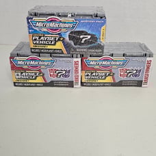 Set of 3 Micro Machines Transformers Mystery Vehicle Playset