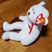 PVC! Vintage Retired VALENTINO the Valentine Bear with ERRORS