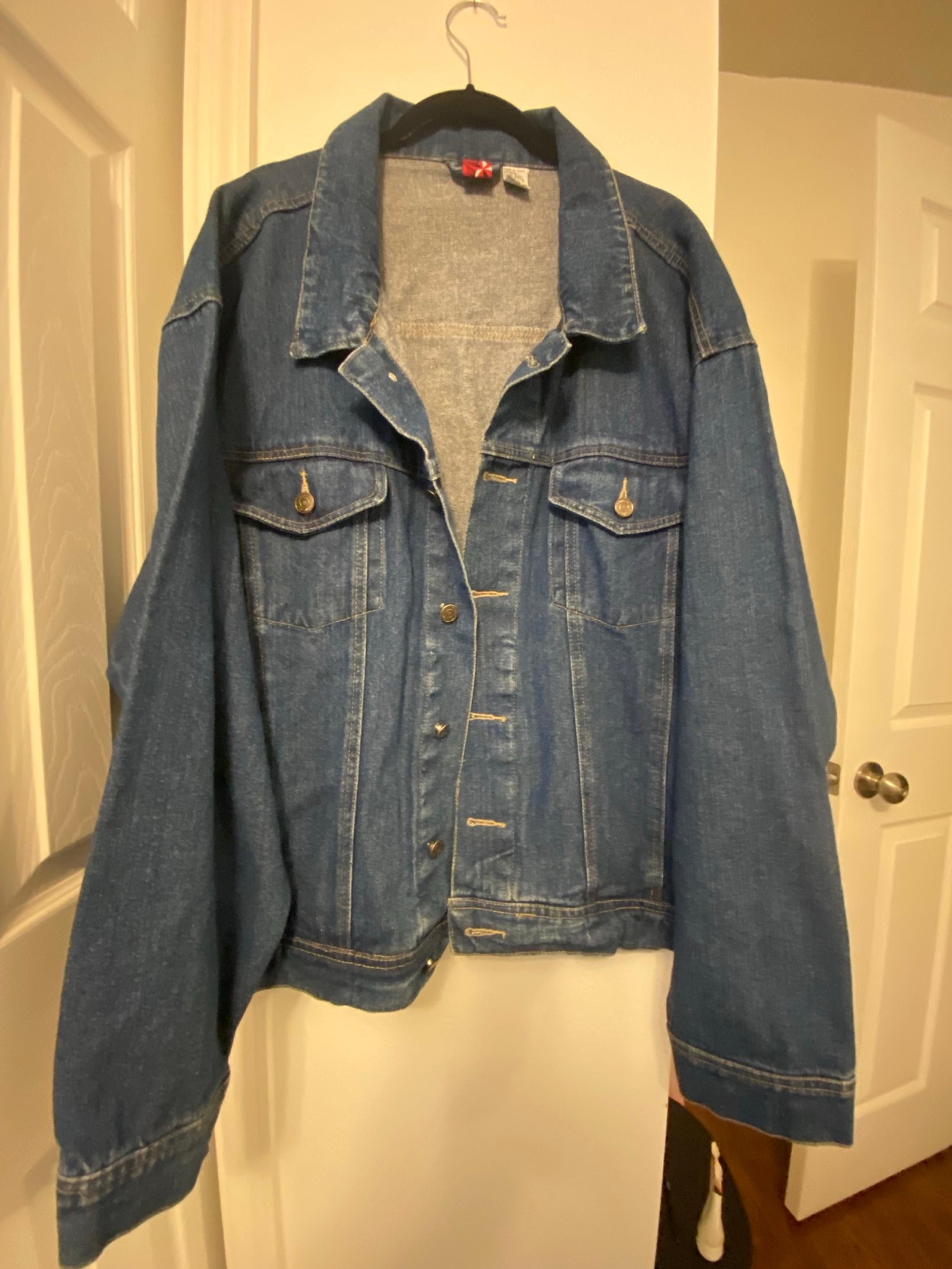 Vintage Marlboro Red Star Denim Jacket Size XXL