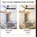 Ceiling Fan with Lights Remote Contro