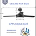 Ceiling Fan with Lights Remote Contro