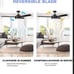 Ceiling Fan with Lights Remote Contro