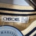 Cherokee Vintage Tennis V-Neck Cable Knit Sweater Cream Cotton Men's XL New