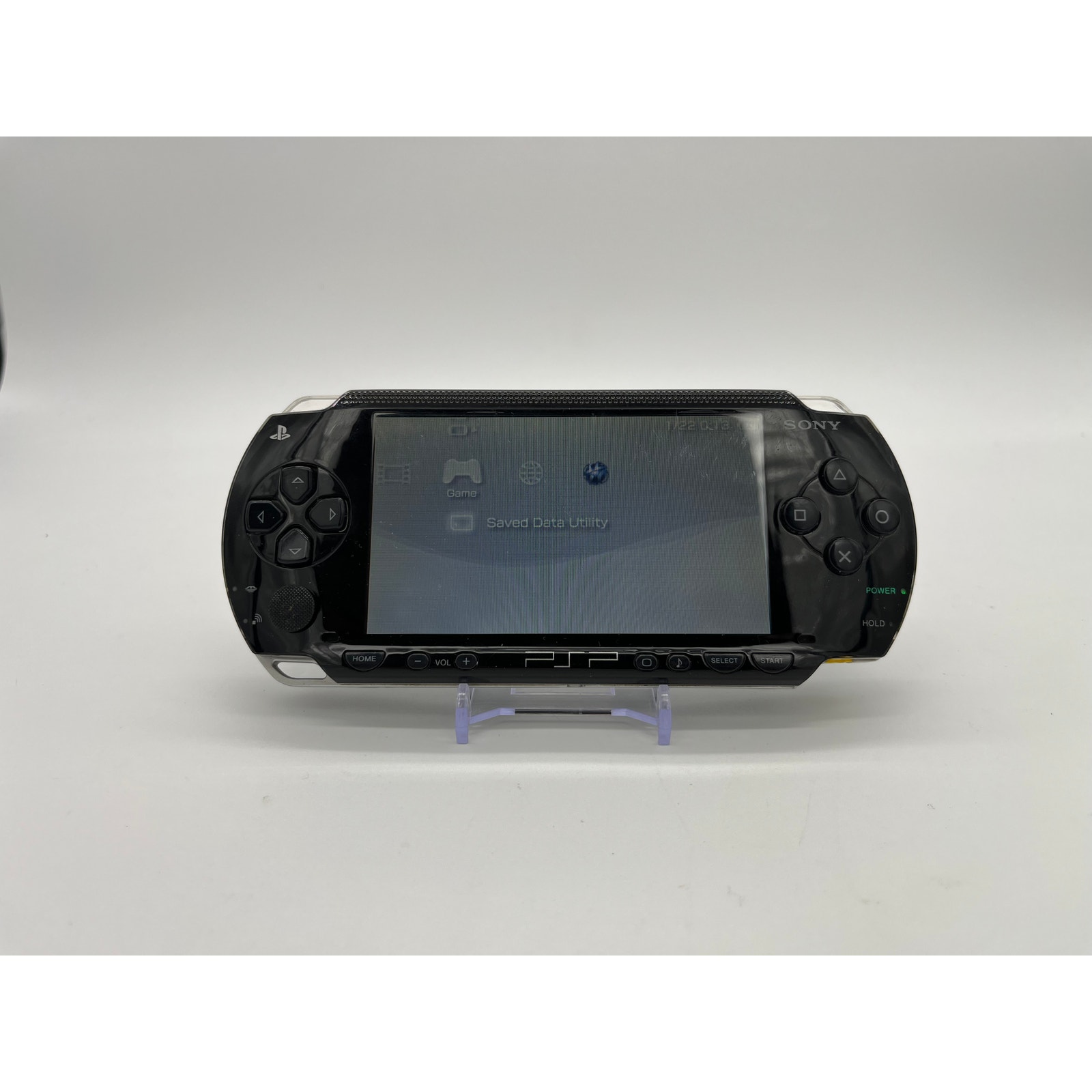 Black PSP 1000 Console w/Charger and 3600mAh Extended Battery