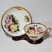 Stanley Teacup and Saucer Pink Yellow Roses Vintage