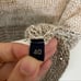 Piazza Sempione White and Gold Crochet Made in Italy Casual Sweater NWT