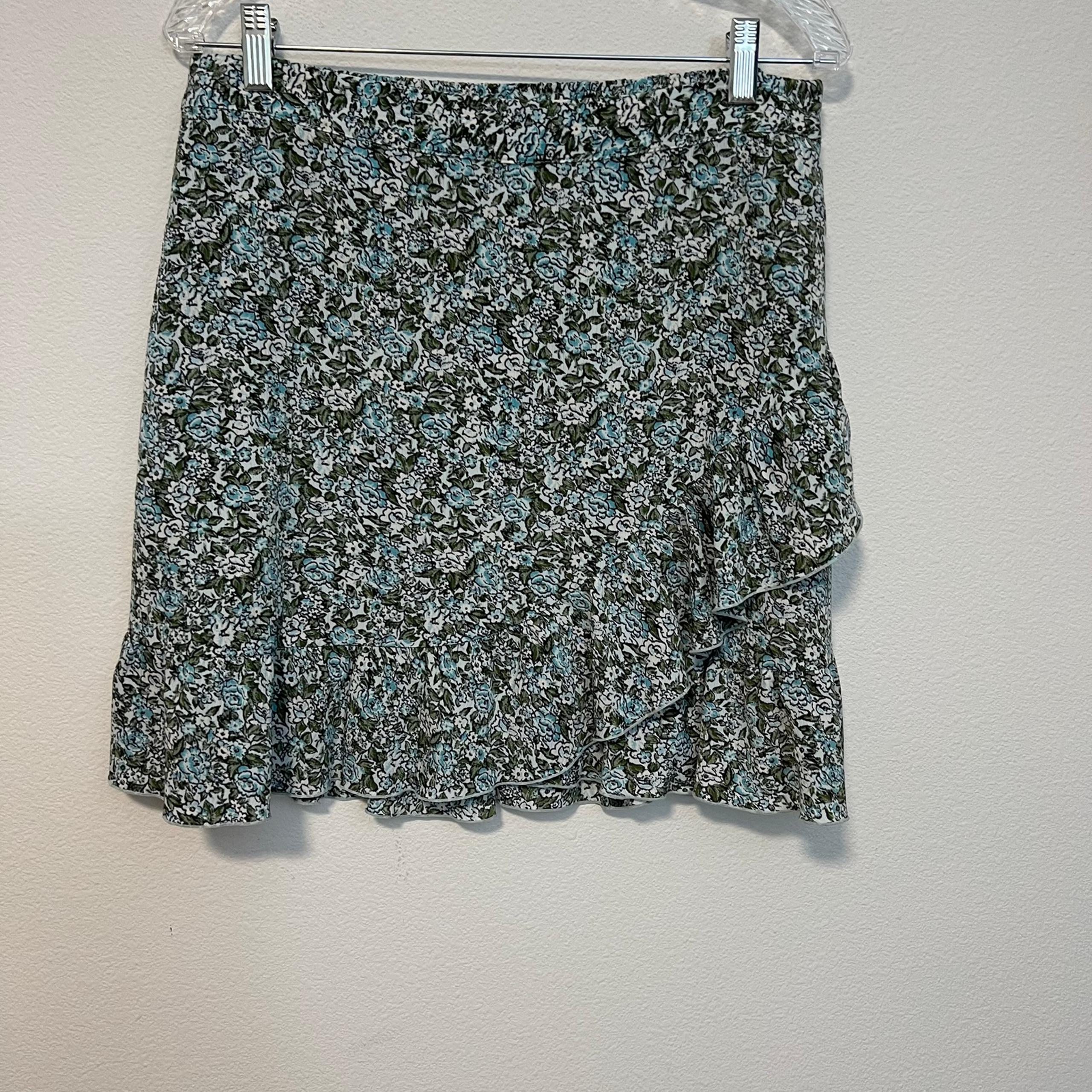 LC Lauren Conrad Cute and Flirty Floral Mini Skirt Sz L
