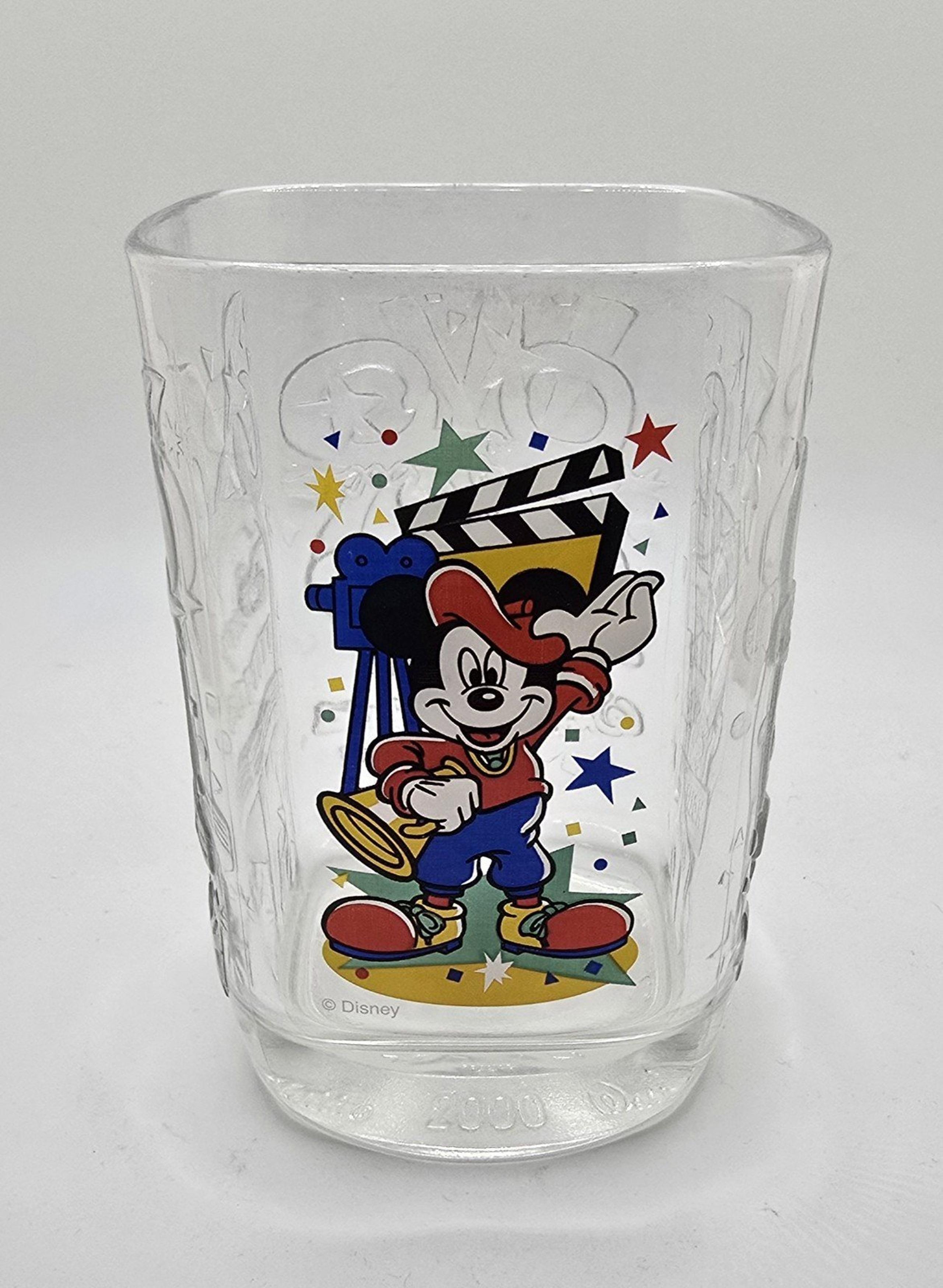 Walt Disney World Celebration Glass McDonalds 2000 Mickey Mouse Drinking Cup Y2K
