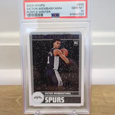 2023 NBA hoops Victor Wembanyama winter purple PSA 10