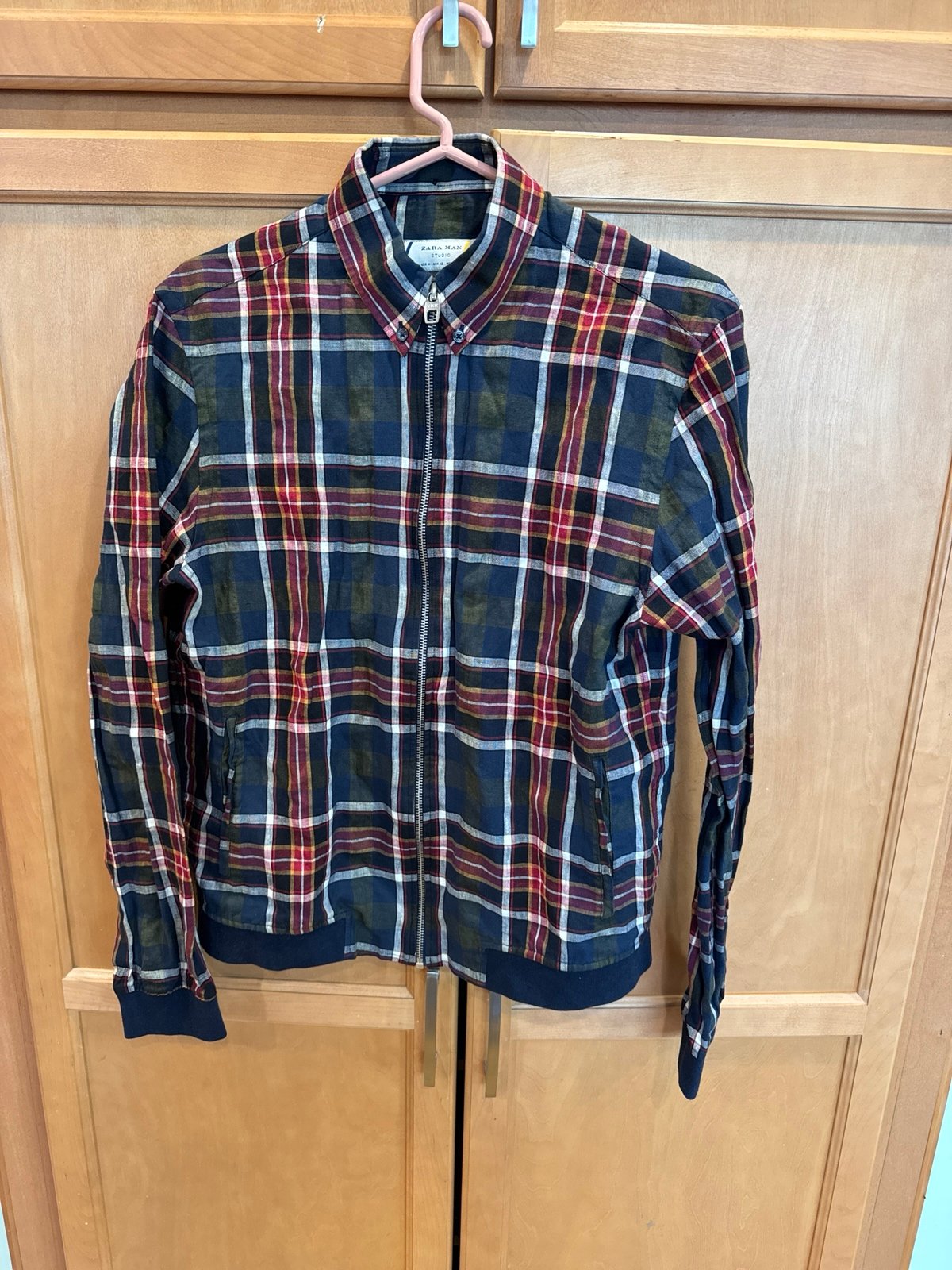 Bomber jacket linen, cotton size M