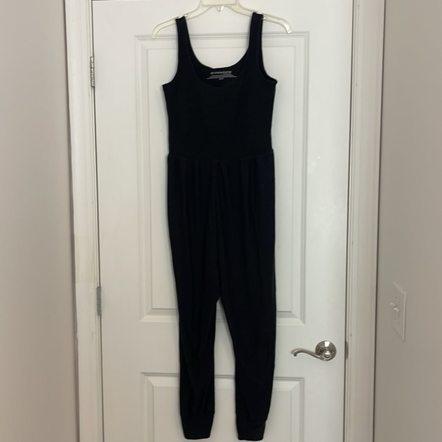 Beyond the Bump Grow in Comfort Space-dye Maternity Jumpsuit Medium