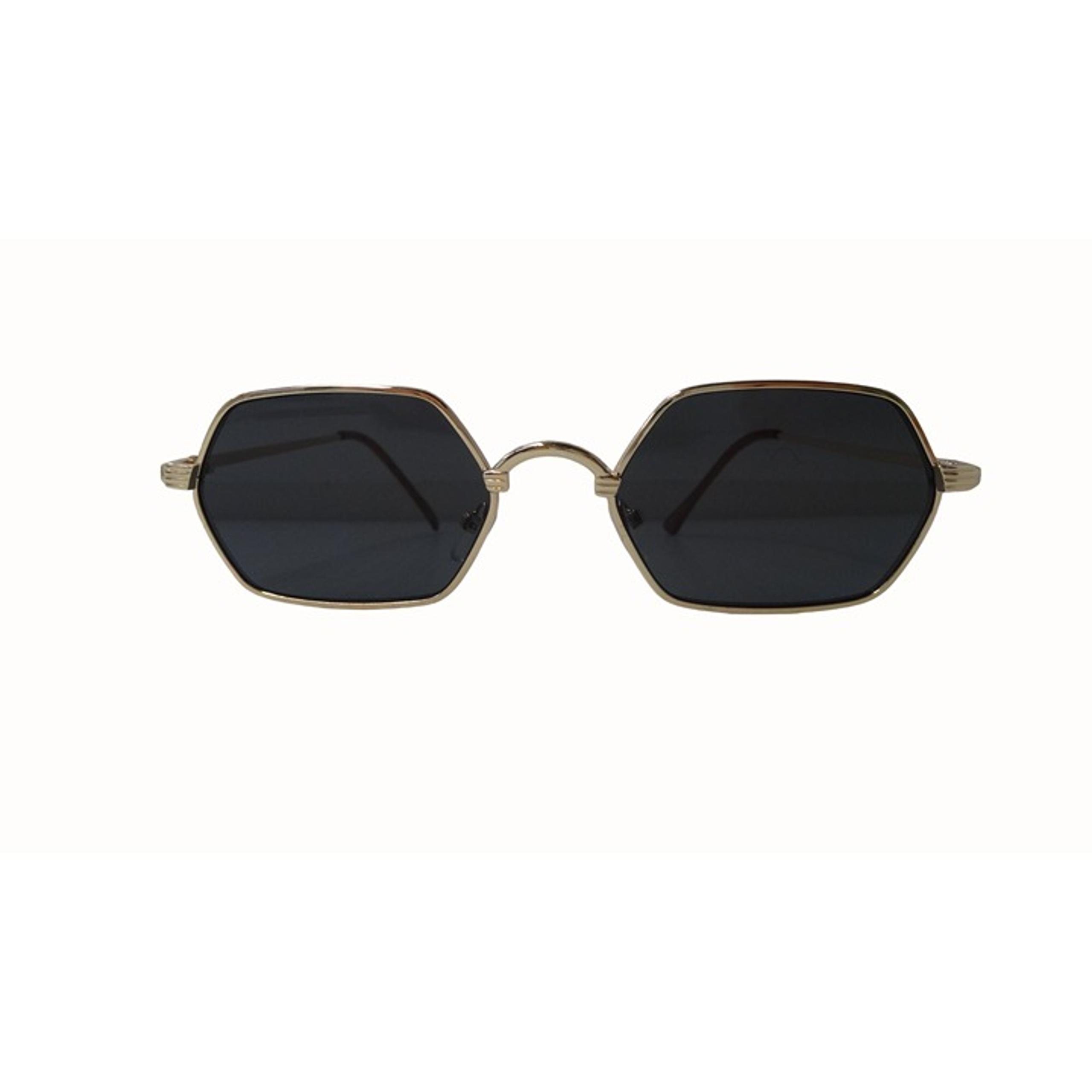 Octagon Metal Sunglasses for Women Gold Frame Black Lens Designer - Nordstrom
