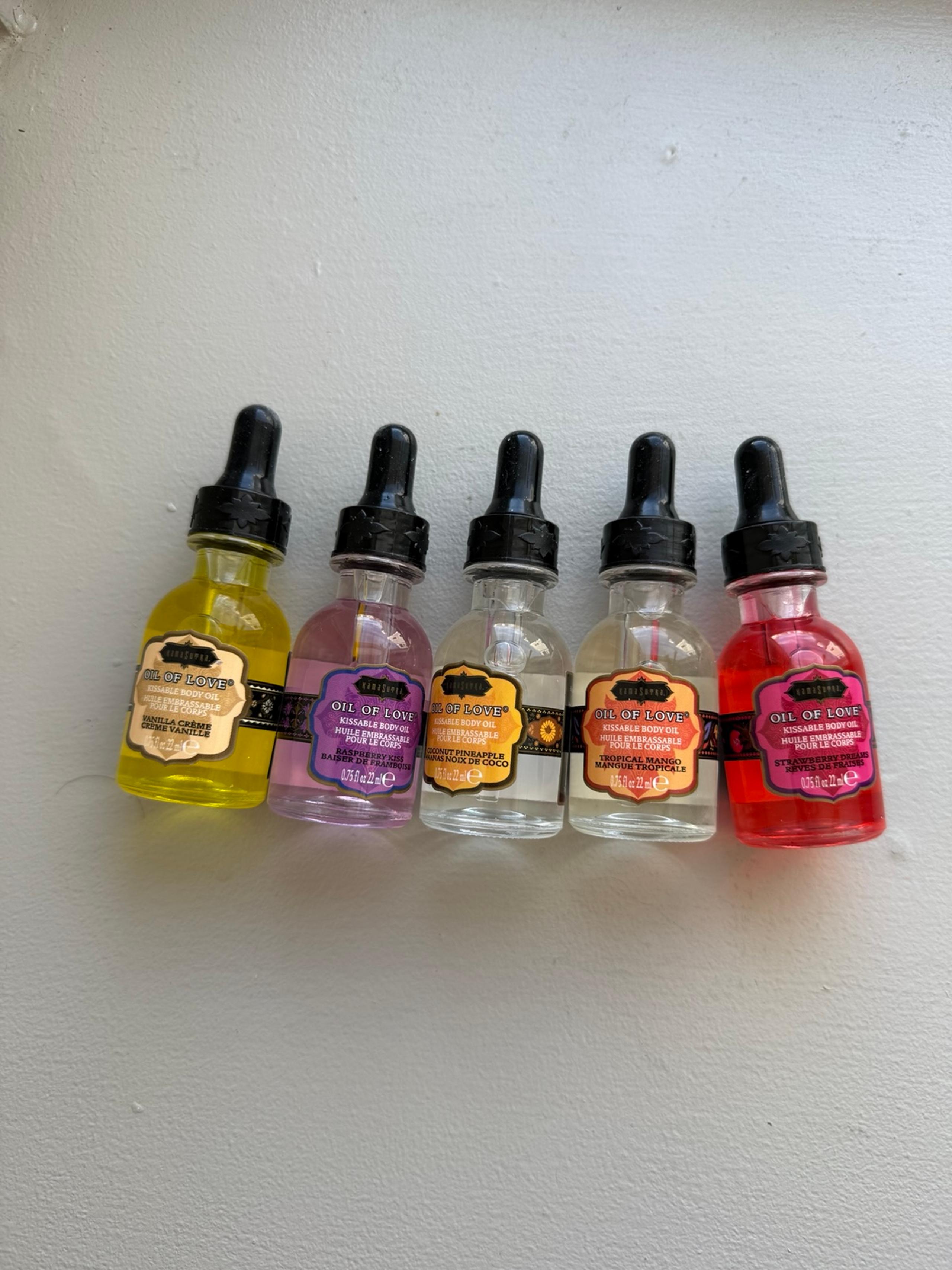 Kama Sutra Massage Oil 5 pack mini