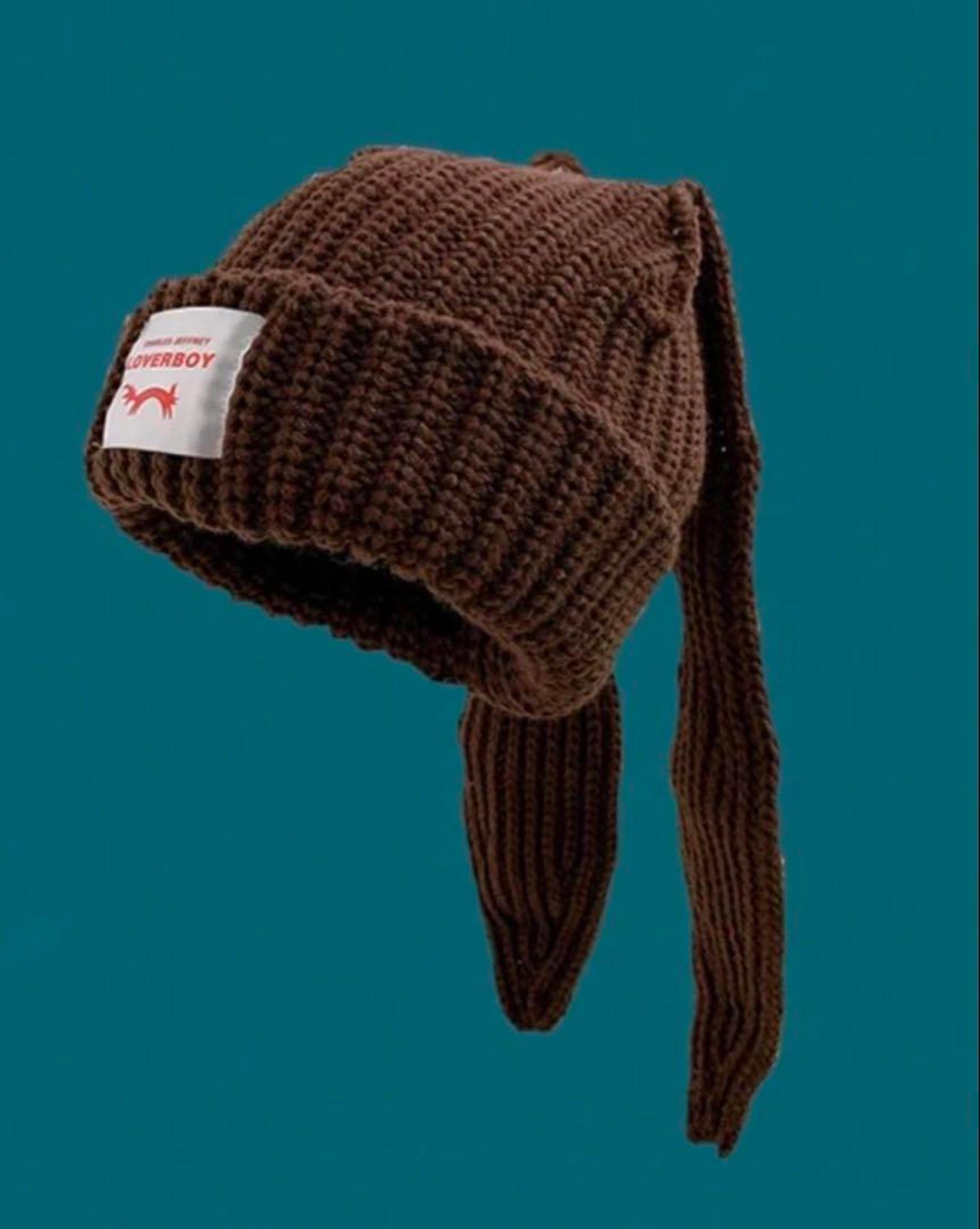 Seein' Bunny Ear Knit Hat