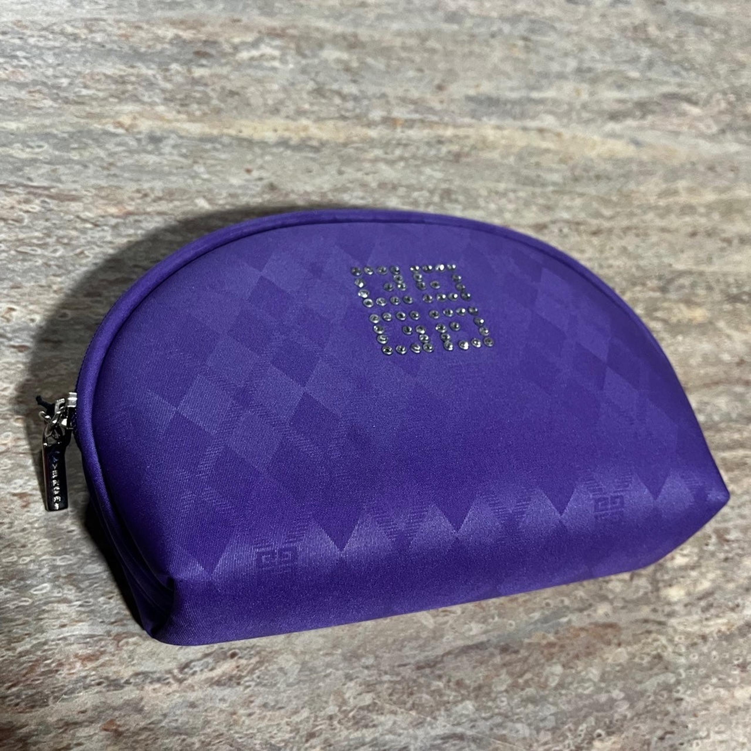 NWOT Givenchy purple vintage cosmetic bag with bling