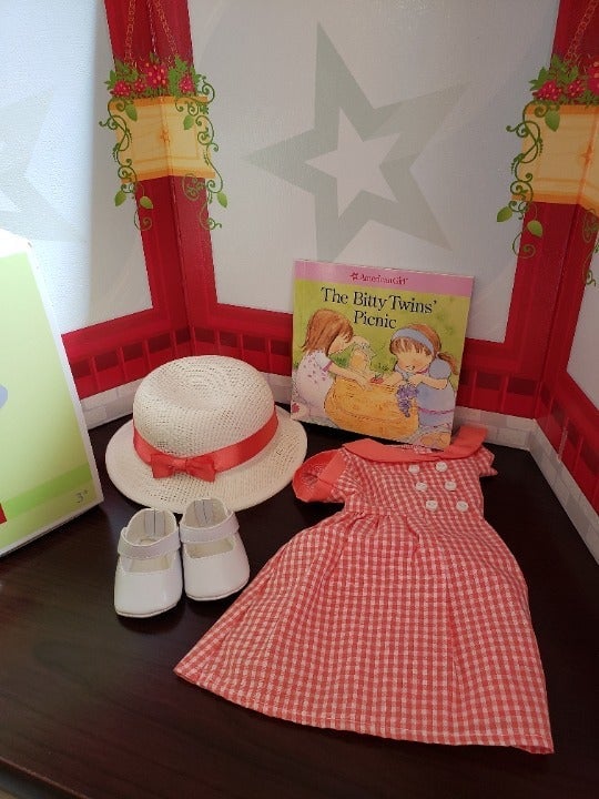 American Girl Bitty Baby Birthday Dress Outfit.