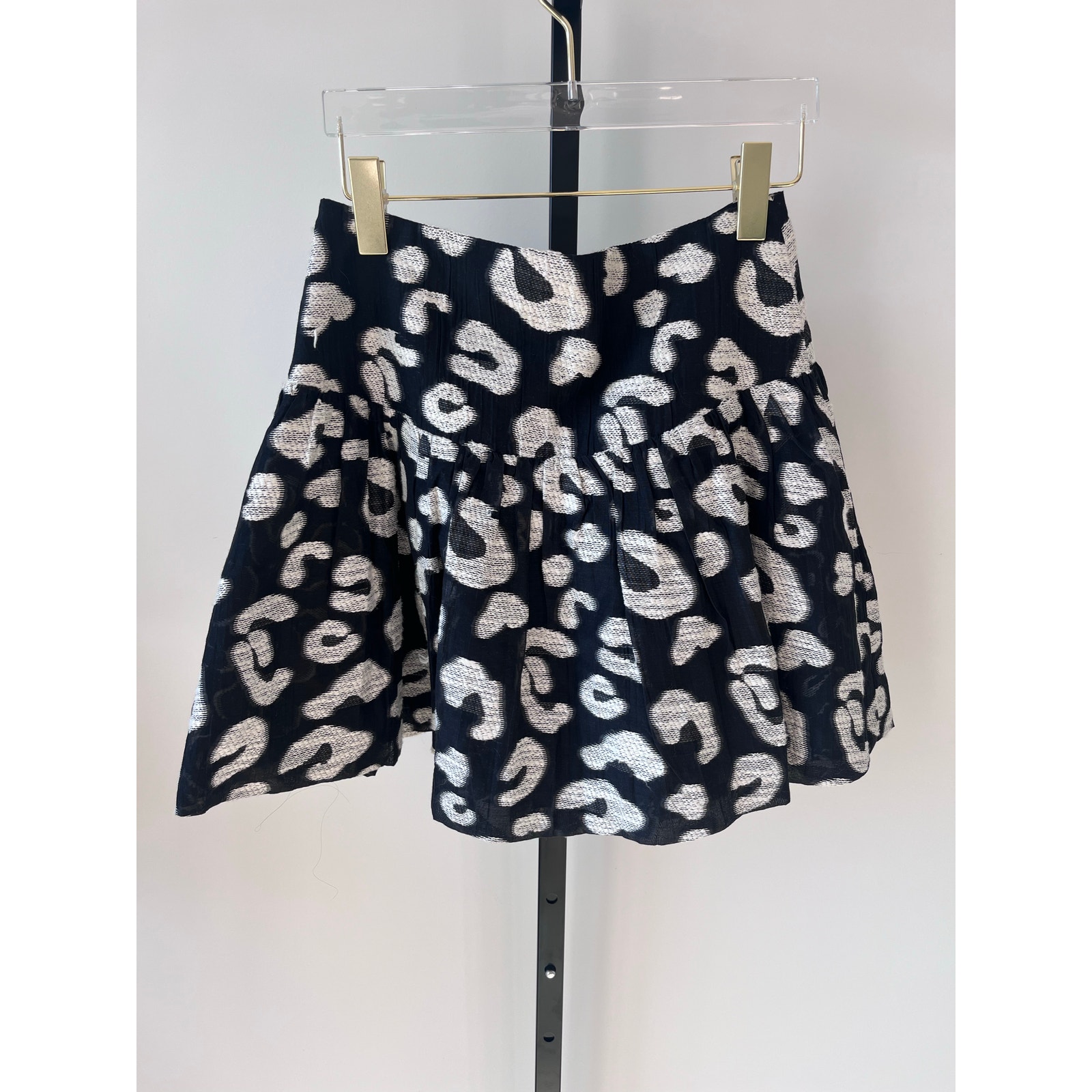 Hunter Bell London Skirt - Onyx Cheetah Size 2
