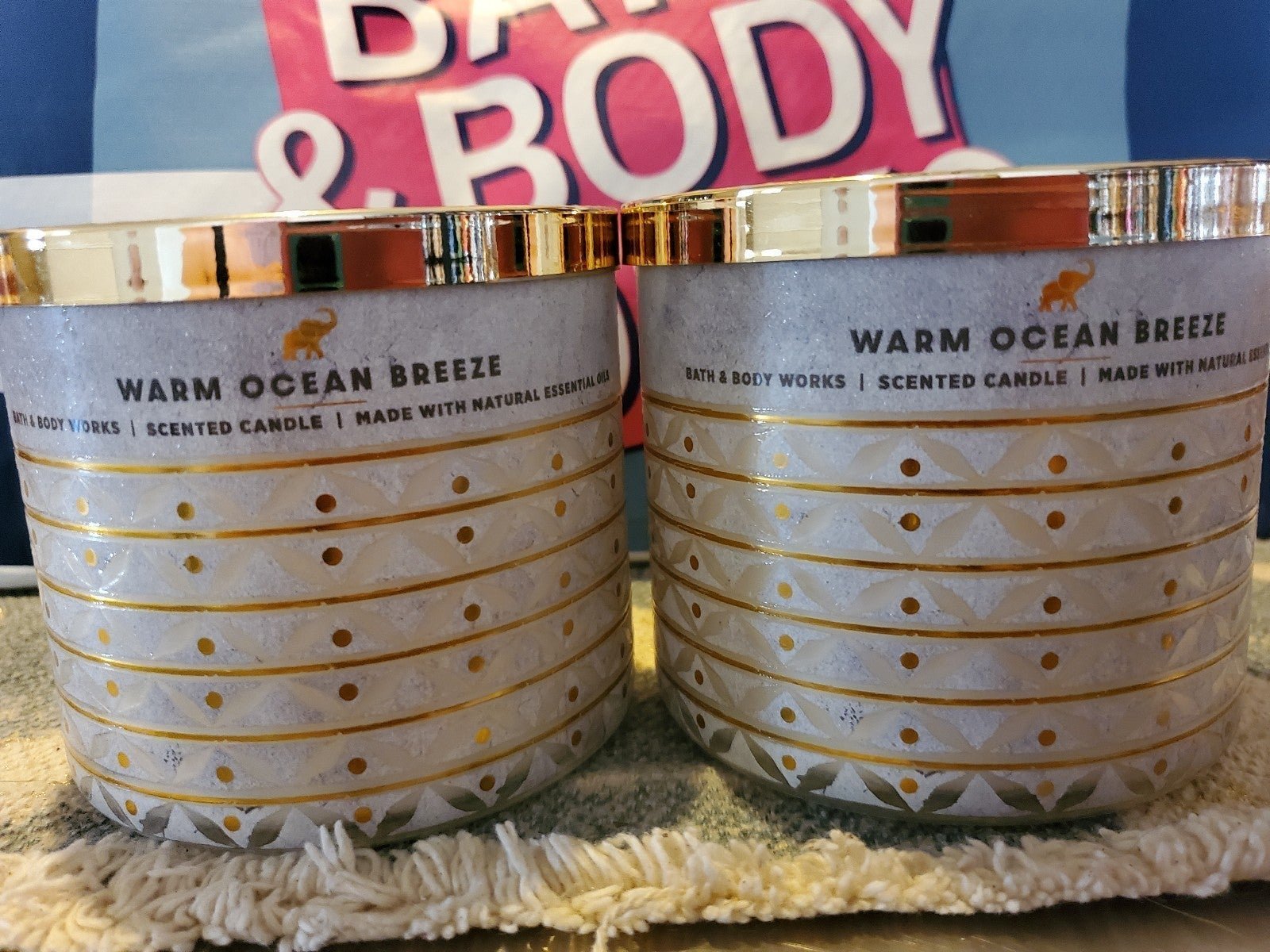 Bath and Body Works Warm Ocean Breeze Candles