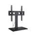 Perlesmith Adjustable Height Universal TV Stand w/ Tempered Glass Base PSTVS05