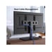 Perlesmith Adjustable Height Universal TV Stand w/ Tempered Glass Base PSTVS05