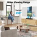 Perlesmith Adjustable Height Universal TV Stand w/ Tempered Glass Base PSTVS05
