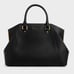 Large Geometric Black Handbag by Charles & Keith - Vegan