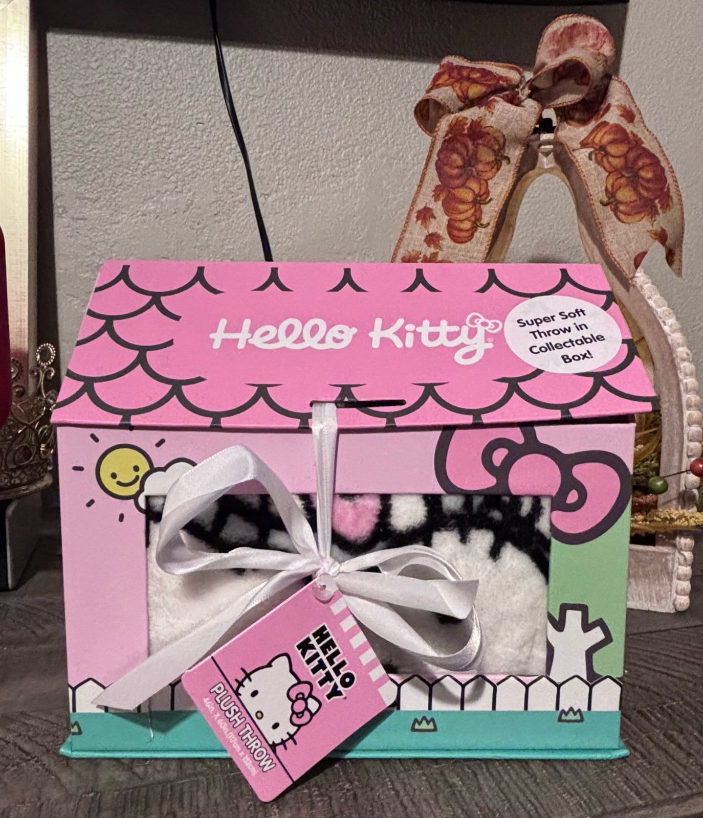 Hello Kitty Blanket with House new in box