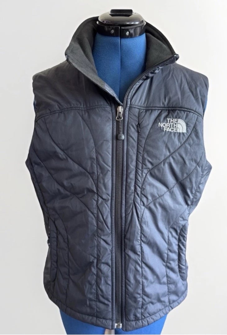 The North Face Black Zip Up Puffer Vest Jacket Women’s Size Medium
