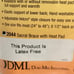 DMI Industries Support Elastic Adjustable Thermal Sacral Brace/Heat Pad 2044 New