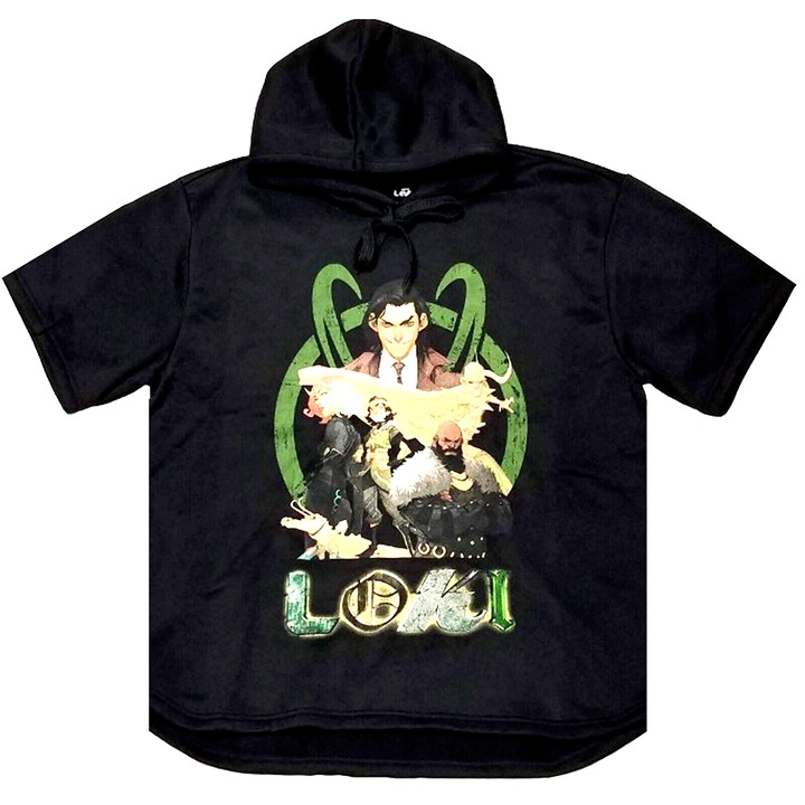 Mad Engine Marvel Studios Disney+ LOKI Variant Adult Short Sleeve Hoodie (XL)NWT