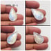 White Rainbow Moonstone Facetted Cut Stone Pear Shape Gemstone-WRL-31-1