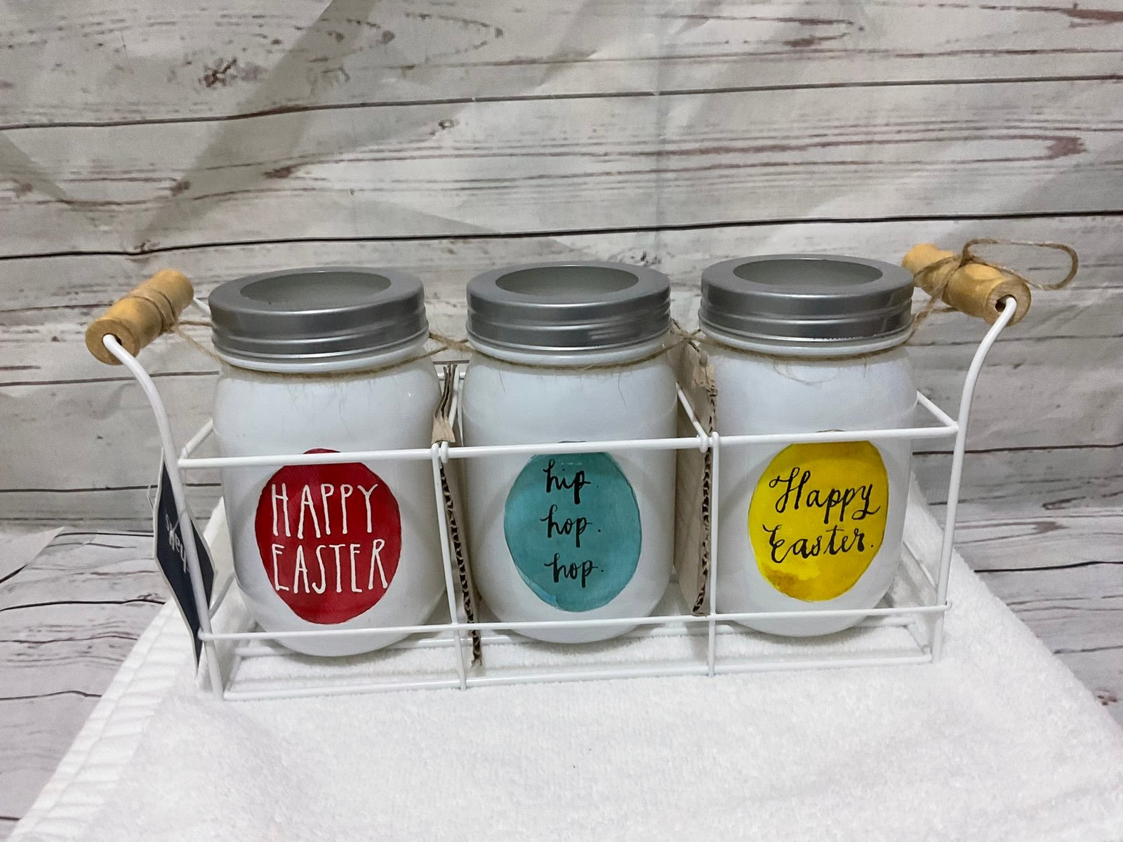 Rae Dunn Easter Mason Jar Set